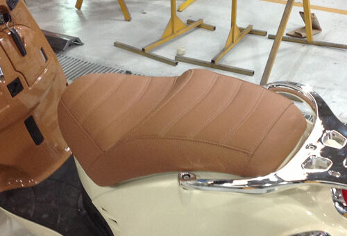 tapizado cuero scooter kimco Tapizado de cuero Scooter Kimco